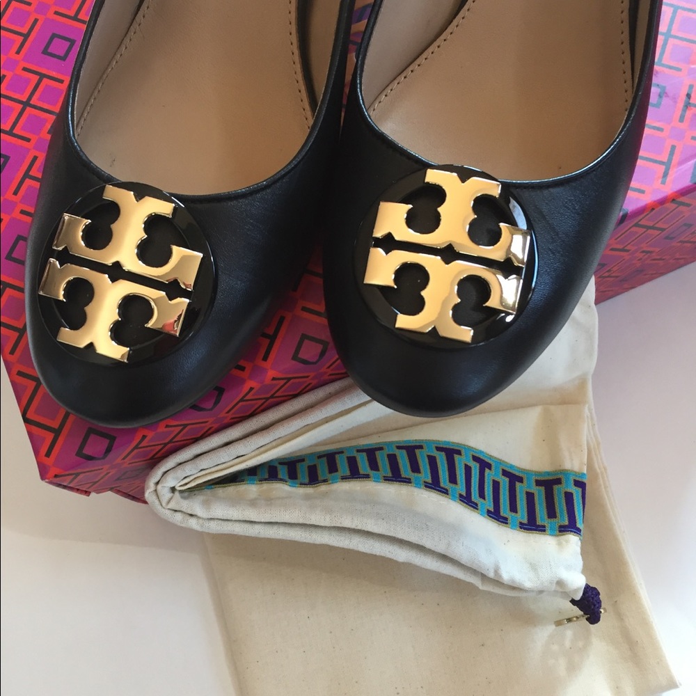NEW W/ box TORY BURCH JANEY 50mm black pump 2"  9m - Picture 2 of 7